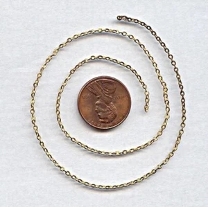 3 PIES DE COLECCIÓN LATÓN SÓLIDO ENVEJECIDO 2 mm. CADENA DE CUENTAS DE CABLE CH49 - Imagen 1 de 1