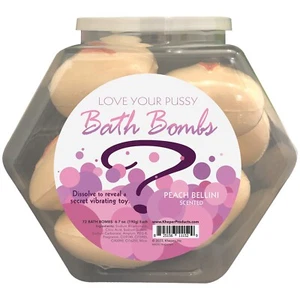 Kheper Games Love Your Pussy Heart geformte Badbombe Pfirsich Bellini duftend, neu - Bild 1 von 1