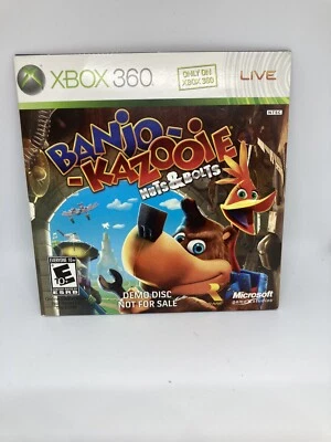 Microsoft Xbox 360 Banjo-Kazooie Nuts & Bolts Original Promo Demo Disc Sealed - Image 1 of 3
