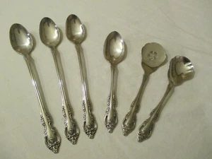 6 Oneida Community Brahms Besteck 3 EISTEELÖFFEL 1 Teelöffel 1 Zucker 1 Gelee - Bild 1 von 8