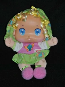🍀Doudou Poupée Chiffon Blonde PLAYSKOOL Hasbro 2009 Abeille Chapeau Vert 21 Cm - Picture 1 of 4