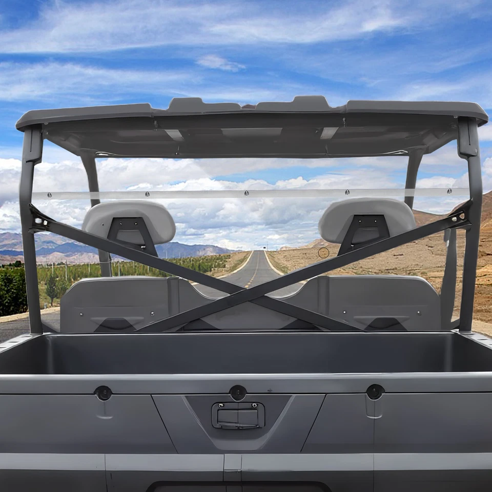 UTV Rear Windshield for Polaris Ranger 800 Full Size 2010-2014 Back Full Window - Image 1 of 4