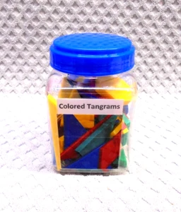 Set Tangram in Plastica Manipolatori Matematica Scuola 68 pz. Scuola casalinga educativa - Foto 1 di 3