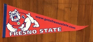 Banderín de la Universidad Fresno State Bulldogs 29 pulgadas rojo NCAA - Imagen 1 de 2
