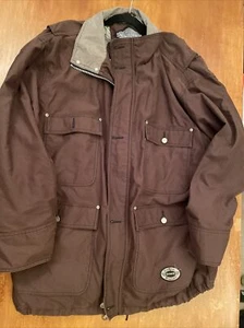 Vtg SIMS Snowboards DELFY 1000 BROWN Snowboarding Ski Snow Jacket MENS Size XL - Picture 1 of 21