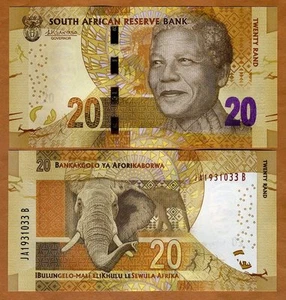 South Africa, 20 rand, ND (2015), P-139b, Sign. Kganyago UNC Mandela - Picture 1 of 1