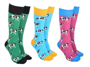 Cows Socks by Sock Society Novelty Cotton Men Women Socks Gift - Picture 1 of 7