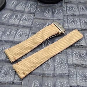 Correa de reloj de lona de 22 mm/18 mm diseño minimalista de moda militar - Imagen 1 de 10