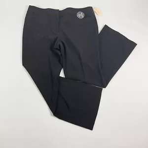 Dressbarn Tummy Control Trouser Leg Womens Pants Petite Size 16P Black Stretch - Picture 1 of 9