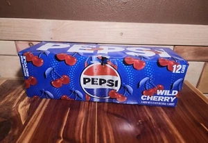 Pepsi Wild Cherry Soda Pop 12 Pack of 12 fl oz Cans - Picture 1 of 3