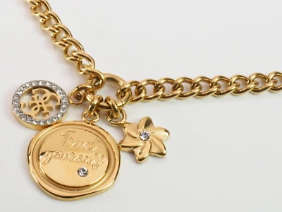 GUESS Halskette UBN70043 Trust yourself Edelstahl goldfarben NEU; K87 365 - Bild 1 von 2