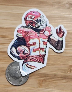 🏈 Clyde Edwards-Helaire Sticker NFL Chiefs Sticker Kansas City Chiefs Decal - Picture 1 of 1