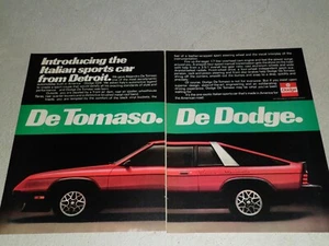 Artículo/anuncio Dodge Detomaso 1980 - Imagen 1 de 1