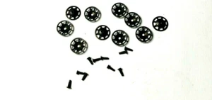 LIONEL BRAKE WHEEL & PIN METAL 10EA ALSO MTH WILLIAMS ATLAS O GAUGE CARS 715-21 - Picture 1 of 1