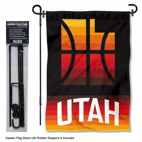 Utah Jazz City Edition Garden Flag and Yard Stand Included Cover