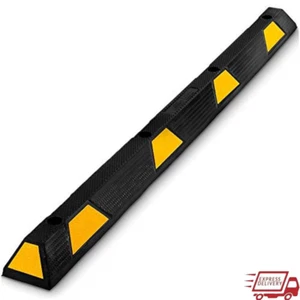 Heavy Duty Rubber Parking Stop 72 Inch Wheel Stopper Driveways Parking Lots New - Picture 1 of 6