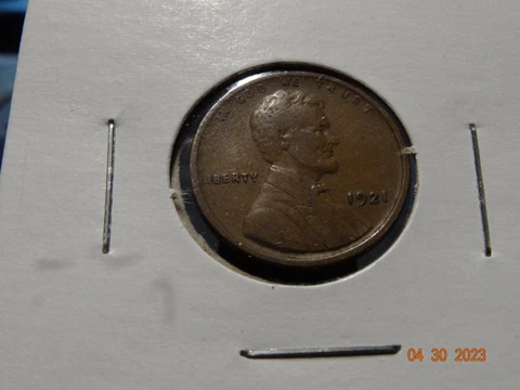 1921 F+ Lincoln Cent Cover