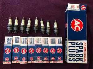 AC C43 SPARK PLUGS NOS GM 5612002 SET8 1968 Camaro Z28 302, 1956-1968 V8 TRUCK - Picture 1 of 8
