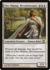 Cho-Manno, Revolutionary 10th Edition PLD White Rare MAGIC MTG CARD ABUGames