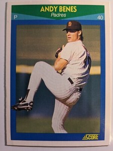 1990 Score Baseball Rising Star #69 Andy Benes