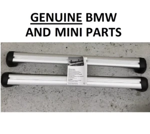 GENUINE BMW U06 Active 2 Series lockable Roof Rack Bars 82715A34854 . PAIR. 7X - Picture 1 of 6