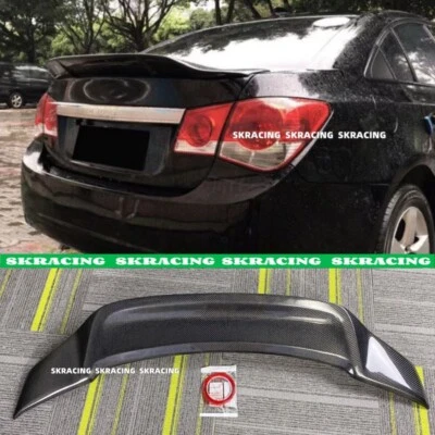 PARA CHEVROLET CRUZE 2011-2015 FIBRA DE CARBONO DUCKBILL ALERÓN TRASERO MALETERO ALERÓN Foto 1 de 4