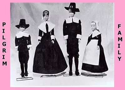 BARBIE KEN PILGRIM Doll Family Fabric Sewing Pattern Vintage Mail Order Copy - Image 1 of 2