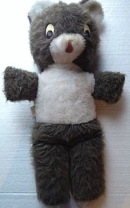 1970's Vintage Stuffed Bear - Best Made Toys LTD - 28" tall - black & white - Imagen 1 de 6