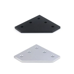 2pcs 5 Hole 90 Degree Joining Plate for 20/30/40 Series V-Slot Aluminum Profile  - Picture 1 of 10