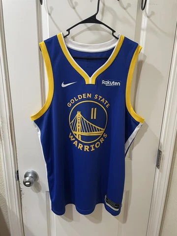 Klay Thompson #11 Golden State Warriors Swingman Nike Rakuten Jersey Blue Cover