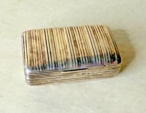 Antique George III English Sterling Silver Snuff Box S. Parker Birmingham 1802 - Picture 1 of 12