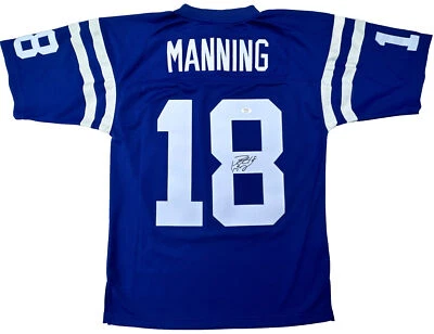 PEYTON MANNING #18 SIGNED INDIANAPOLIS COLTS MITCHELL & NESS JERSEY PSA/DNA - Image 1 of 4