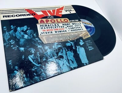 Various LP Recorded Live at The Apollo Vol 1 MOTOWN orig MONO VG+ gaye wells VTG - Image 1 of 4