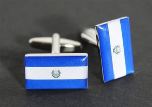 Manschettenknöpfe Flagge El Salvador - 18 x 12 mm - Picture 1 of 1