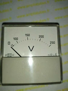 Galvanomètre 250 Volts  Amper Lyon   60 x 60                   (DepG12h5) - Imagen 1 de 4