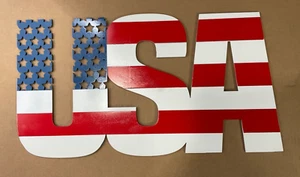 NEW EXCO 1L10GMS1222-USA METAL WALL ART 12IN X 22IN 3 COLOR LASER CUT A1011 - Picture 1 of 2