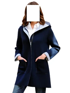 Alba Moda Jacke in Longform marineblau-grau Gr. 42, Gr. 46 0321692814 - Picture 1 of 7