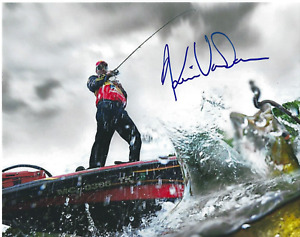 KEVIN VANDAM Signed 8 x 10 PHOTO Bass Fishing Champ Fisherman FREE SHIPPING