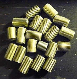(20) Pezones de acero 1/4" IPS (1/2" de diámetro) Lote Mixto Piezas Lámpara 1/2 a 7/8" (NS2) - Imagen 1 de 2