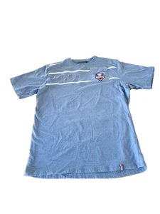 Coogi Shirt Mens XL Blue  Embroidered Short Sleeve Tee Shirt Streetwear Y2K - Picture 1 of 11