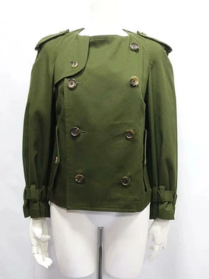 Chaqueta para mujer Junya Watanabe Comme des Garcons sin cuello verde talla S Japón Spr Foto 1 de 3