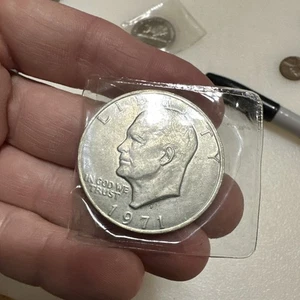 Silber Dollar 1971-D Eisenhower - Bild 1 von 4