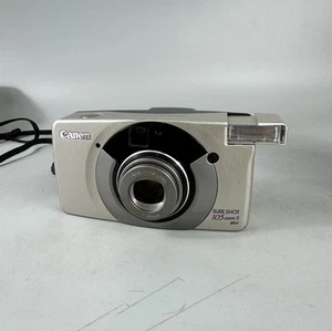 Canon Sure Shot 105 Zoom S analoge Kompaktkamera 35 mm silber - getestet - Bild 1 von 10