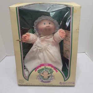 Vintage 1985 Cabbage Patch Girl Puppe FRÜHCHEN grüne Augen ein Grübchen March of Dimes - Bild 1 von 12