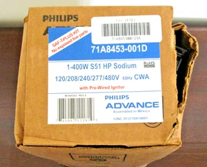 NEW BALLAST KIT 400W HPS HIGH PRESSURE SODIUM S51 MULTI TAP PHILIPS ADVANCE - Picture 1 of 5