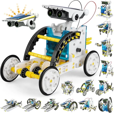 Kit De Construcción Científica STEM Robot Solar 13-en-1, Regalo Para Niños - Imagen 1 de 4