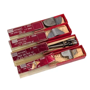 Craftsman Router Bit Set in Originalkartons Vintage USA 1/2" Cove Radius 3/16" - Bild 1 von 12