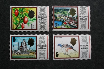 Cuatro (4) sellos MNH de Trinidad y Tobago, finales de 1960-principios de 1970 Foto 1 de 2