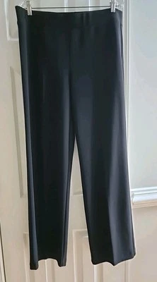 Joseph Ribkoff Womens Size 16 Classic Black Wide Leg Pants Pull-on Comfort  - Image 1 of 4