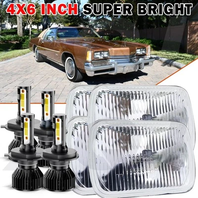 Faros LED DRL alto-bajo 4 piezas para Oldsmobile Toronado 1976-1985 Foto 1 de 4